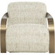 Sonesta Antique Brass / Haute Cobblestone Lounge Chair